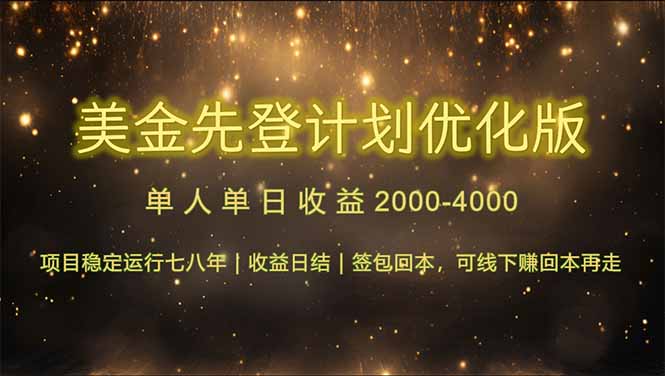 连续7-8年创单日收益冠军项目，日收益$600-1200-聚业
