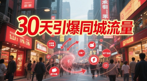 30天引爆同城流量：团购篇 认知篇 流量篇 来客篇 达人篇 老板人设IP篇 投流篇-聚业