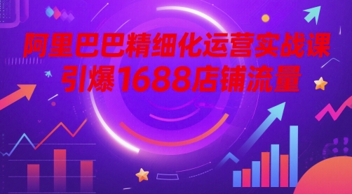 阿里巴巴精细化运营实战课，引爆1688店铺流量-聚业