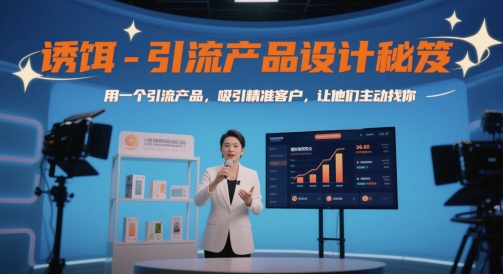 诱饵-引流产品设计秘笈，用一个引流产品，吸引精准客户，让他们主动找你-聚业