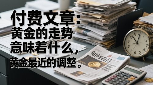 付费文章：黄金的走势意味着什么，如何看待黄金最近的调整-聚业