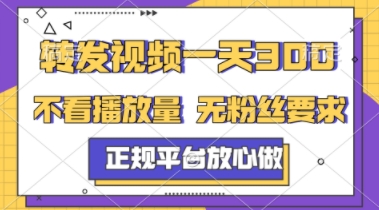 转发视频一天3张+，正规平台放心做，不看播放量，不看粉丝量，一个任务几分钟完成【揭秘】-聚业